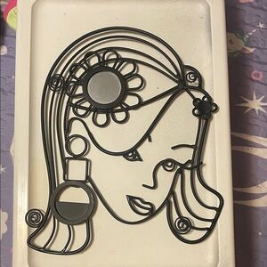 Vintage Black Wire Art Wall Decor